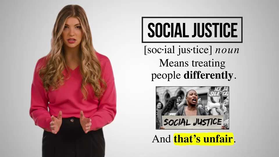 Justice means treating people fairly, but "Social Justice" means treating people differently. So, ho...