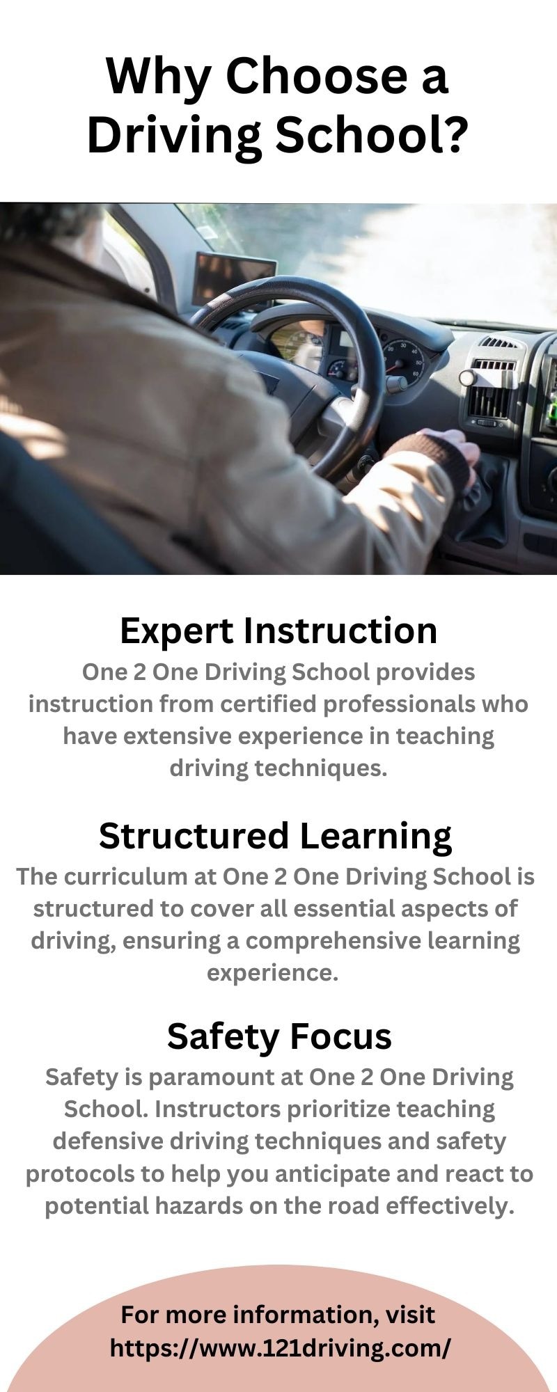 Important characteristics you should know about the best driving school

Our driving school Chestermere is a fully-equipped training institute that possesses up-to-date driving training material. We have the latest technology to help individuals learn essential driving skills. Moreover, our training vehicles are ultra-modern and well-maintained to make learning smooth like a breeze. Thus, your training school is a dedicated place where you can learn practical driving skills. Our school is also certified so getting training will prove worthwhile to your investment. For more information, visit https://www.121driving.com/blog/driving-schools-in-chestermere
