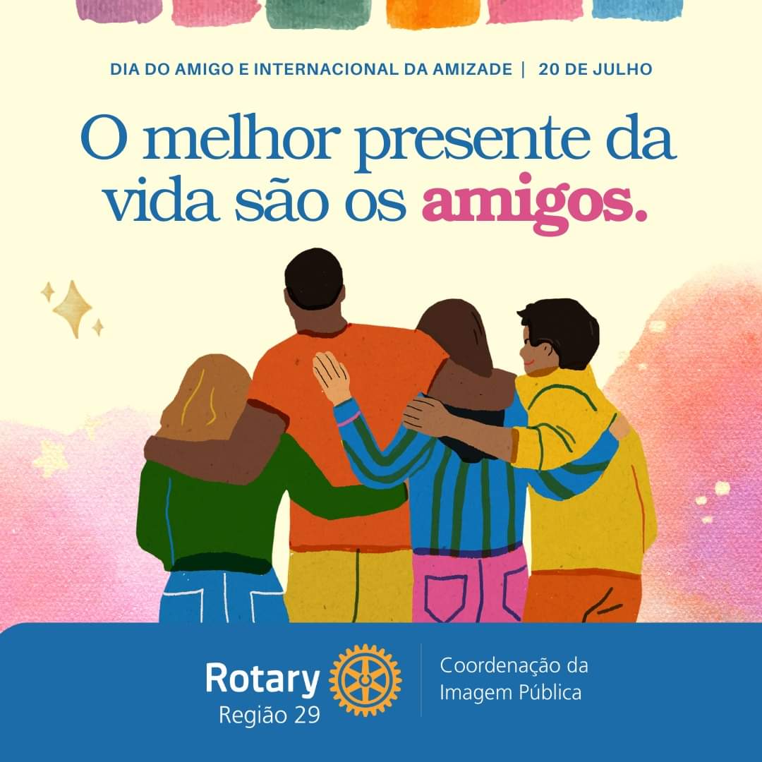 Texto do Rotary Imagem Pública Brasil:

“O poder motivador do Rotary é a amizade”, exaltou Paul Harr...