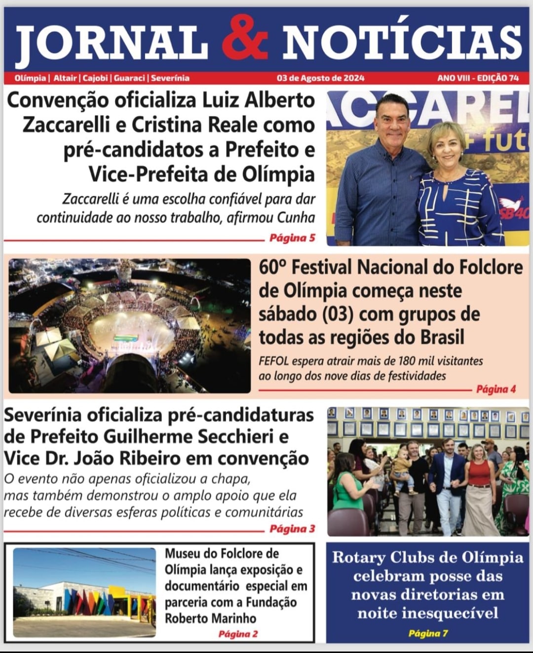 Rotary Clubs de Olímpia são destaque na mídia local

Os Rotary Clubs de Olímpia receberam destaque n...