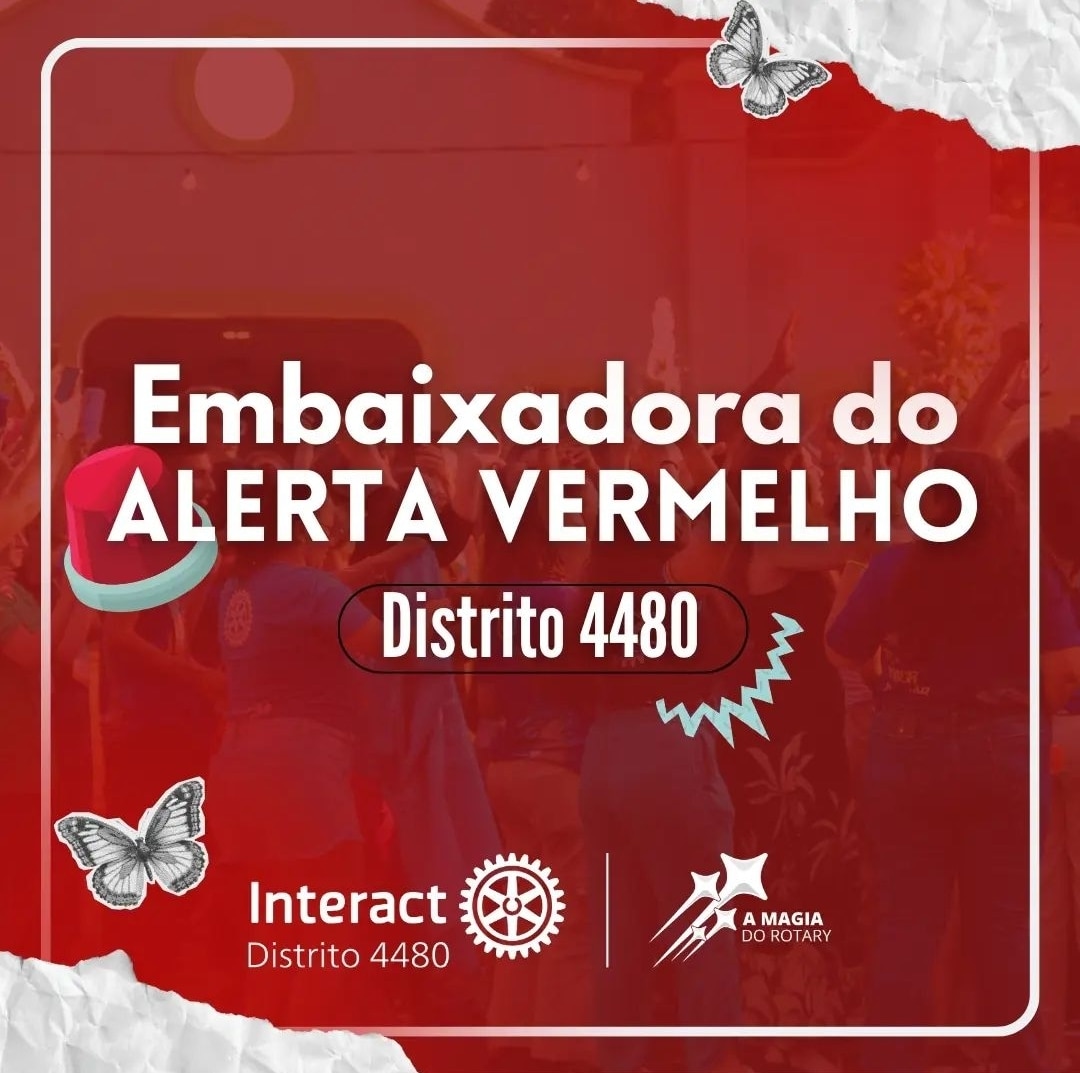 Texto do Interact4480:

É com muito orgulho que anunciamos a vocês a nossa embaixadora do Alerta Ver...