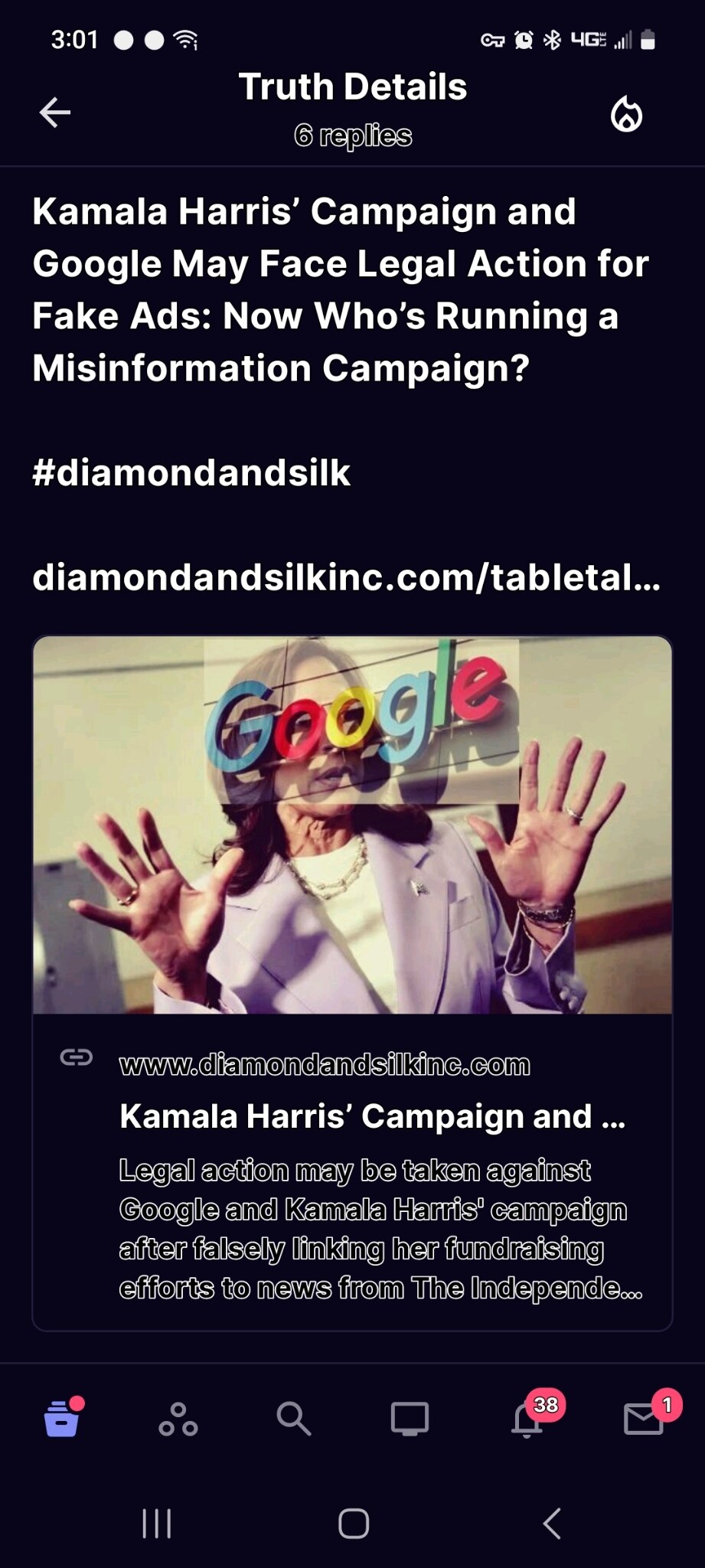 View thorntonn's post on GETTR. Join the discussion, share your thoughts, and connect with the community.