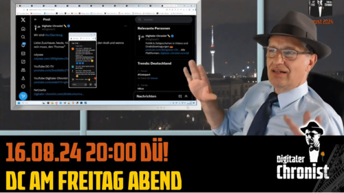 Aufzeichnung vom 16.08.24 DC am Freitag Abend