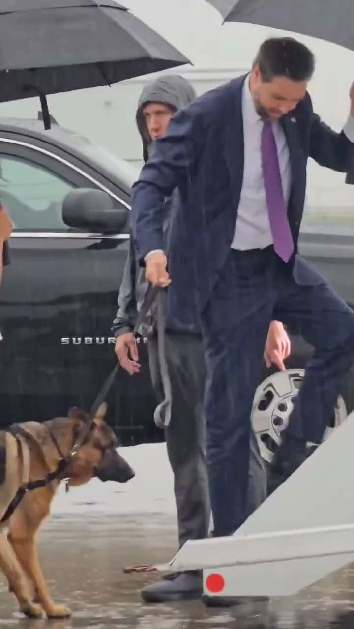 JD takes his shepherd with him on campaign trips. Not to get votes but because he loves dogs. This i...