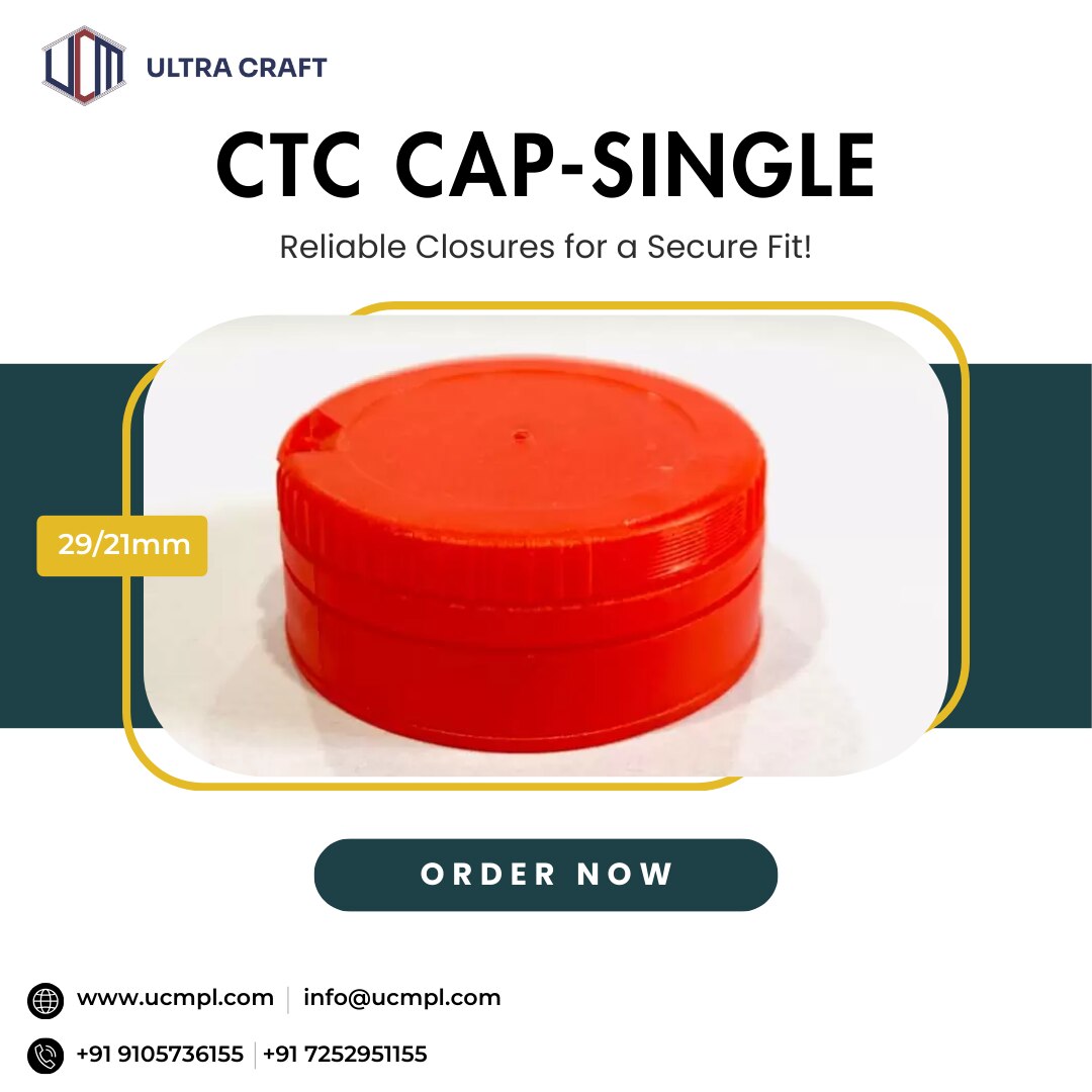 CTC Caps by UCMPL deliver precision and performance in
plastic closures. Engineered for a perfect se...