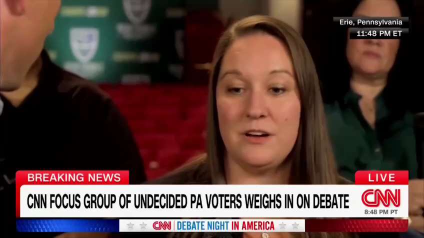 Undecided voter on CNN panel fears she can’t vote for Kamala: 

“When facts come to facts, my life w...