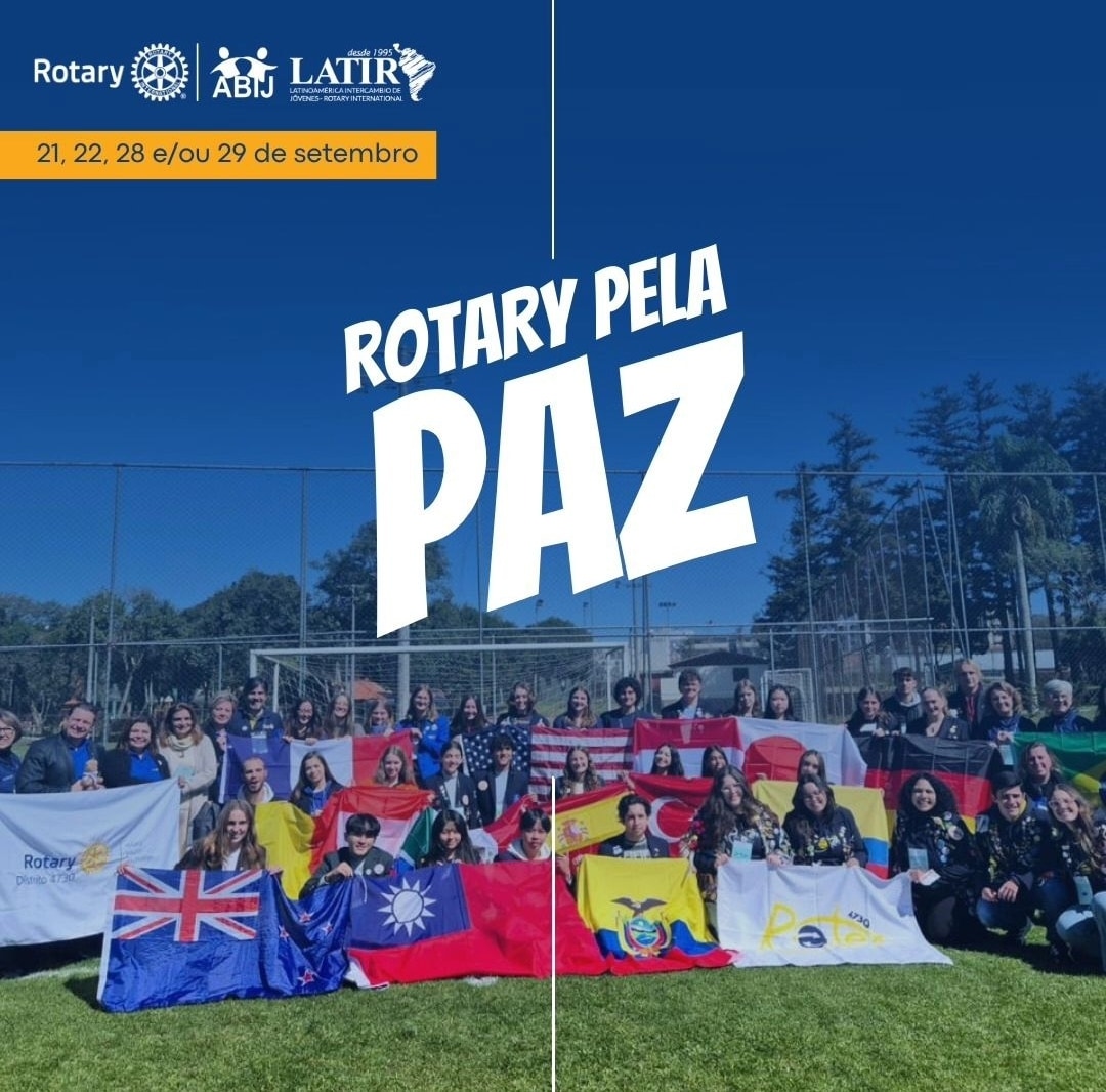 Texto da ABIJ_Rotary:

Na campanha #RotaryPelaPaz 2024, os distritos são convidados a promoverem ini...