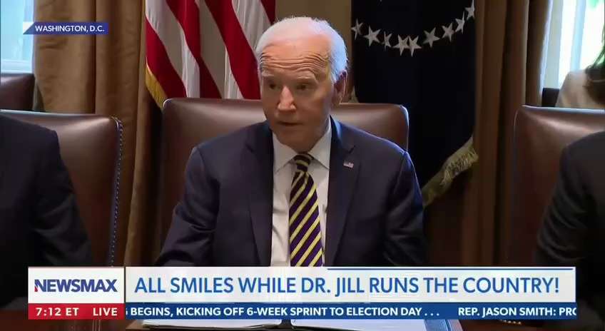 Between Kamala and Jill Biden, we have two women who never received any votes taking turns as Presid...