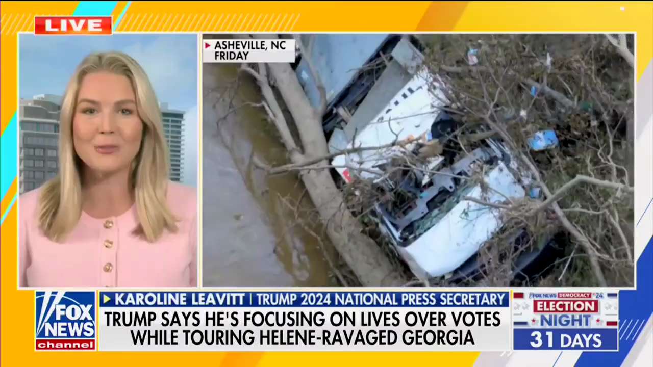 Karoline Leavitt: "North Carolina, Georgia, states across the country have had a devastating impact ...