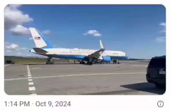 WiseEnough on GETTR : LITTLE RUNAWAY: Team Trump Reportedly Sends Kamala Harris Fleeing

When Trump Force One Pulls Up Next to Her Plane 😃 
&#...