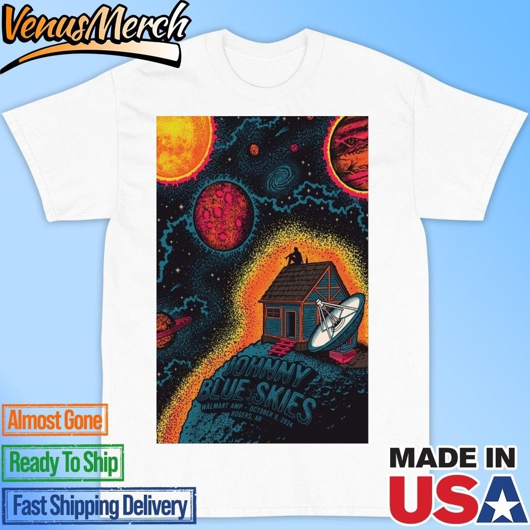 Official Johnny Blue Skies Walmart AMP October 9 2024 Rogers, AR Poster Art Shirt
Click here to buy it: https://venusmerch.com/product/official-johnny-blue-skies-walmart-amp-october-9-2024-rogers-ar-poster-art-shirt/
Visit Home page: https://venusmerch.com
Prepare to witness the electrifying return of the legendary Johnny Blue Skies at the Walmart Arkansas Music Pavilion (AMP) in Rogers, Arkansas, on October 9, 2024! This iconic artist is renowned for his unforgettable live performances, and this highly anticipated show promises to be nothing short of spectacular. Celebrate the iconic rock star with the exclusive Johnny Blue Skies Walmart AMP October 9 2024 Rogers, AR Poster Art Shirt.
