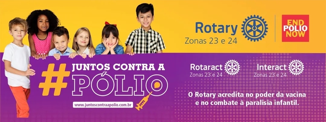 Texto do Rotary Imagem Pública Brasil:

A poliomielite foi registrada pela última vez no Brasil em 1...