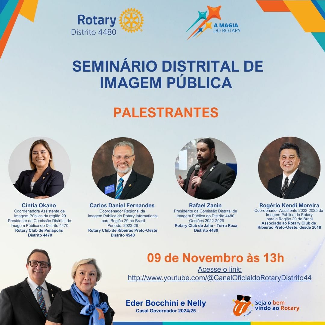 Neste sábado, 9 de novembro acontecerá o Seminário Distrital de Imagem Pública.

O evento acontecerá...