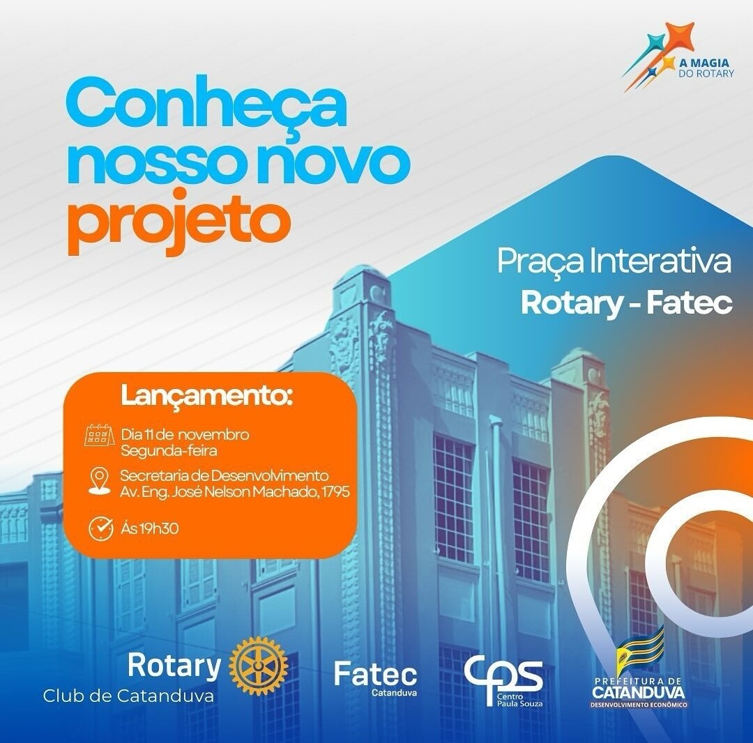 Texto do Rotary Club de Catanduva:

Convite Especial

O Rotary Club de Catanduva, em parceria com a ...