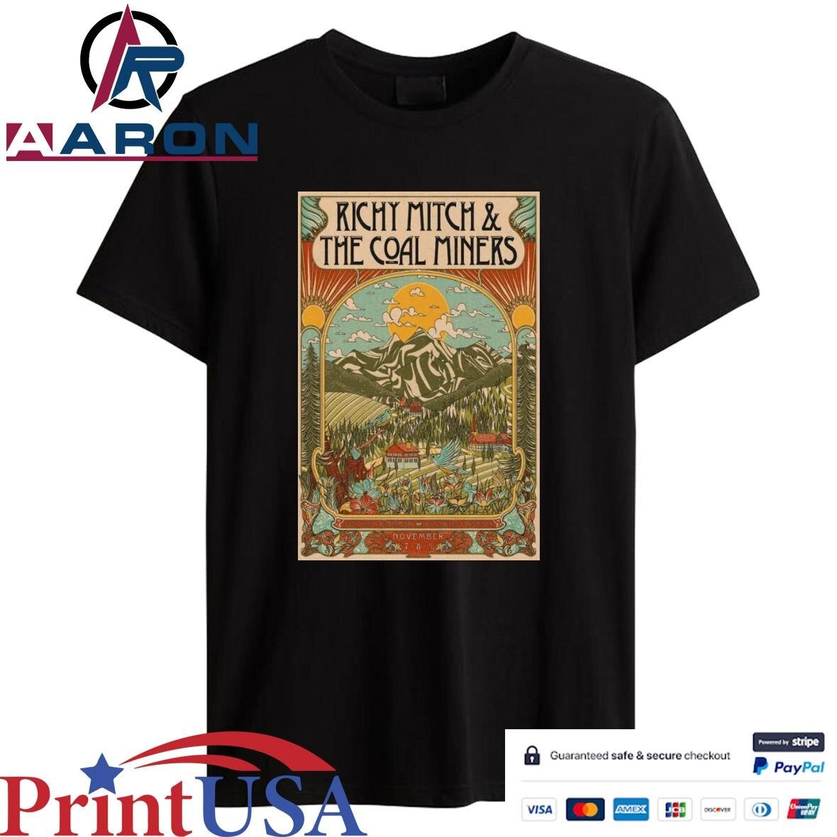 Original Richy Mitch & The Coal Miners On Bluebird Theater Nov 7-8-9 2024 Denver CO Shirt
https://aa...