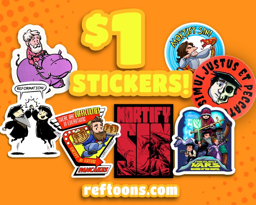 LAST DAY! It's the final day of our $1 sticker sale.  Head to the website and stock up on your favorites, or go to the bulk section and order all 22 stickers in one click!  Discount will automatically apply at checkout. http://reftoons.com
