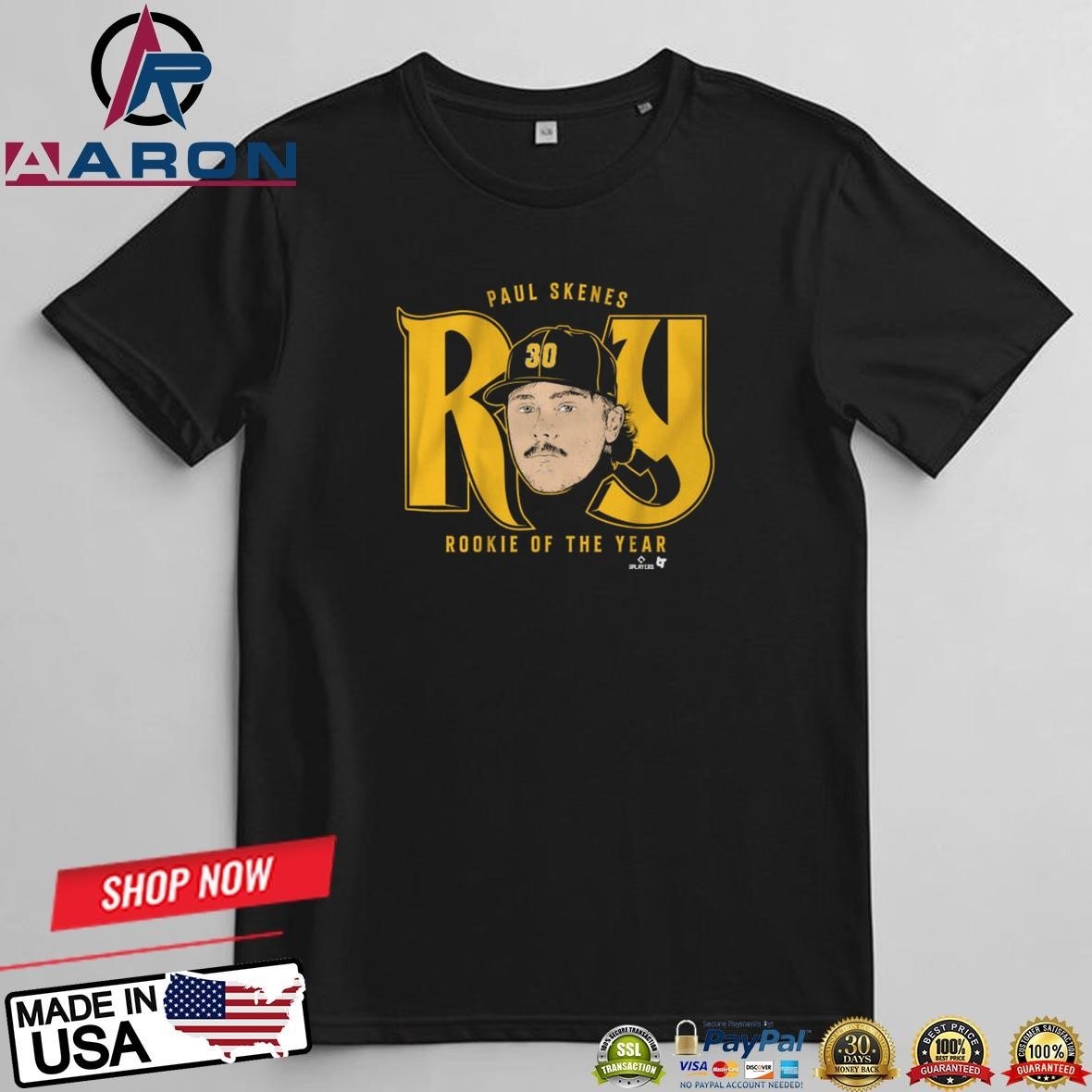 Paul Skenes Rookie Of The Year T-Shirts

Buy this: https://aaronshirt.com/product/paul-skenes-rookie...