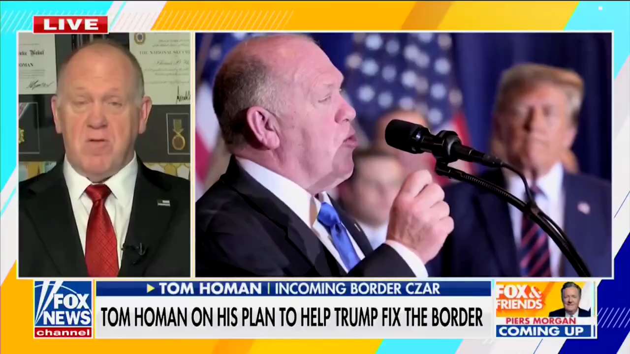 Incoming Border Czar Tom Homan is laser focused on three “rails of business”:

1 - Securing the bord...