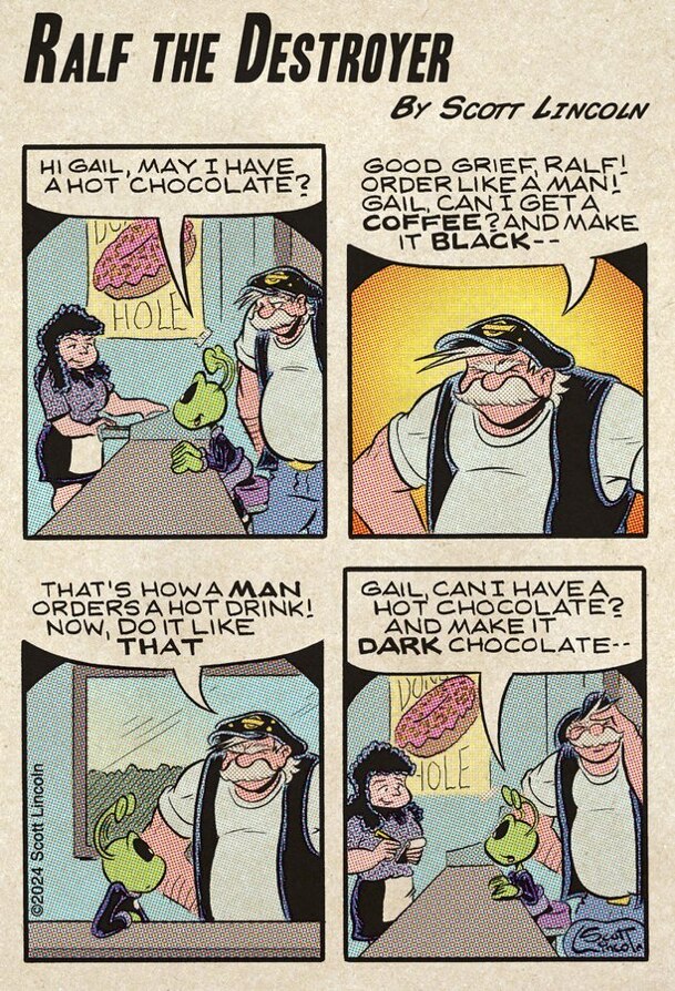 He shouldn't be upset, it's some form of progress…