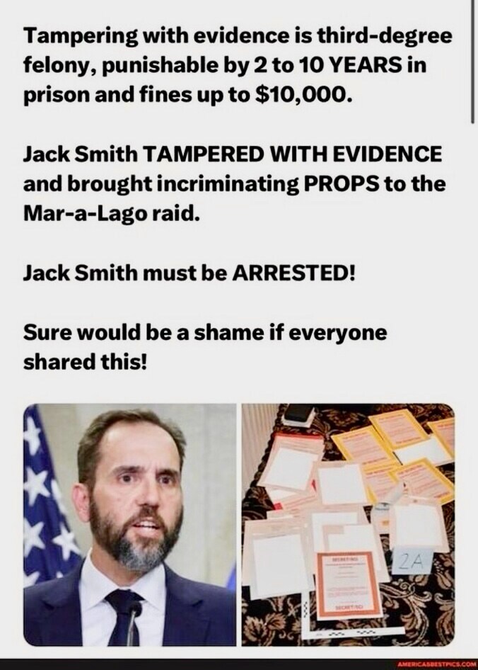 ๐ฅ๐ฅ๐ฅB O O M M ๐ฅ๐ฅ๐ฅ The Unconstitutional Special Counsel JACK SMITH has dropped all charges against TRUMP ๐ฅ๐ฅ๐ฅ
Thank You Lord โ๏ธ๐ชฝ
๐ดOur 47th POTUS
