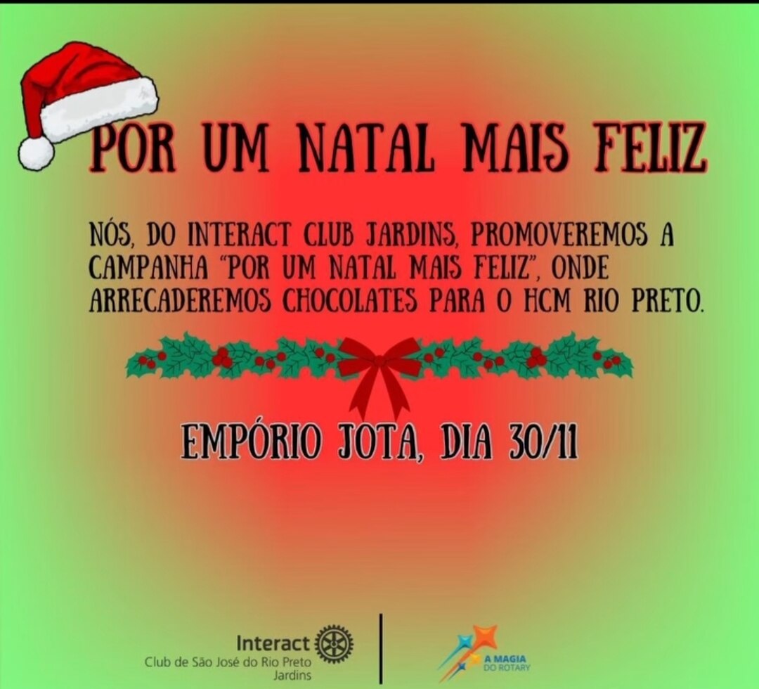 Neste sábado, dia 30/11/24, o Interact do Rotary Club de São José do Rio Preto - Jardins realizou um...
