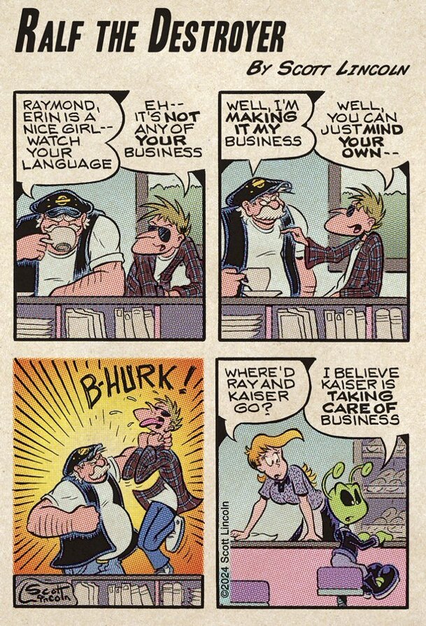 I'm guessing he's been told not to do that before…