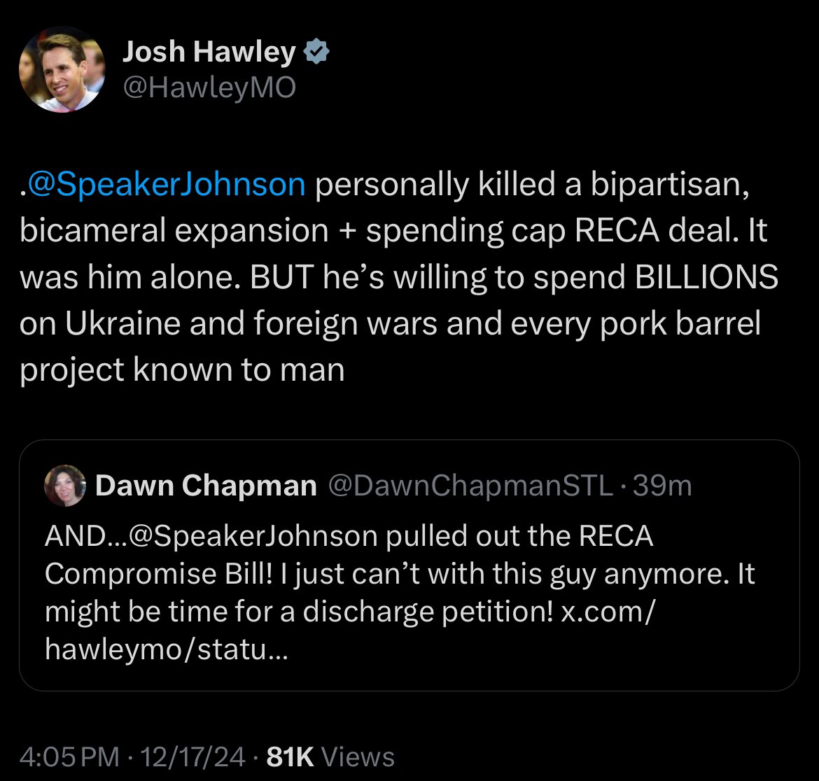 How Do You Spell ‘Gutless Coward’ 
https://x.com/hawleymo/status/1869171981725454655?s=46&t=0m-2jE9Y...