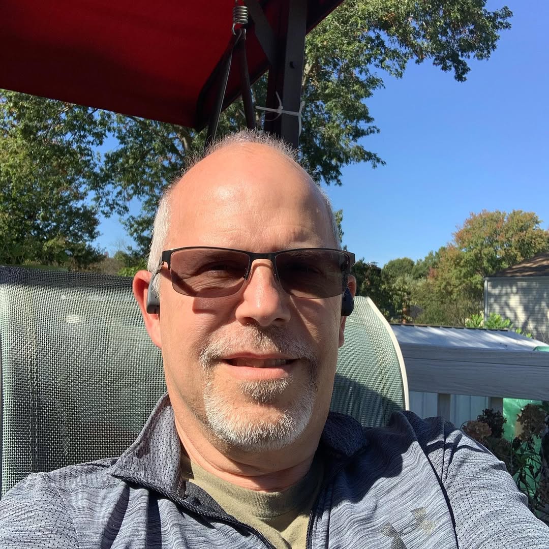 Taking a little outside lunch break before my next meeting. 68 degrees and clear skies!!