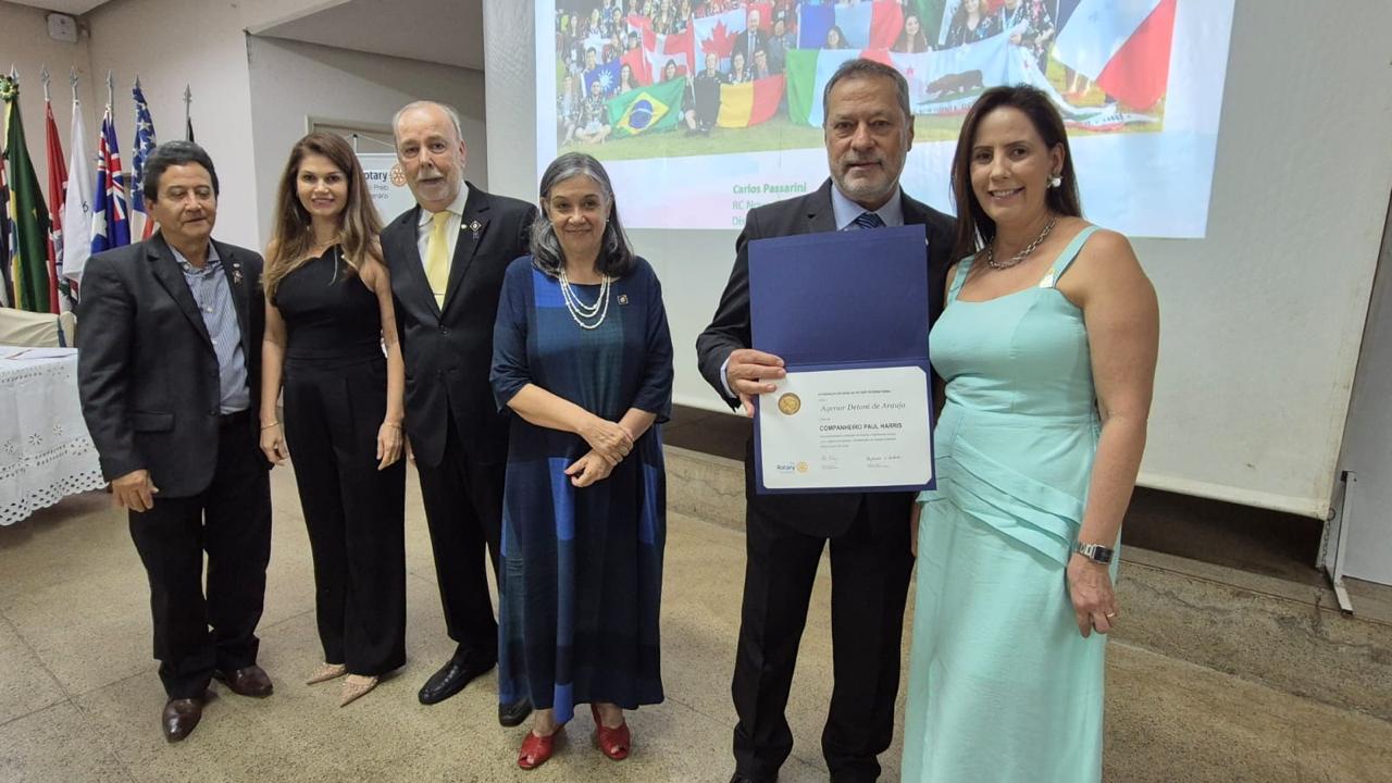 O Rotary Club de São José do Rio Preto - Novo Cinquentenário, sob a Previdência da Companheira Rosân...