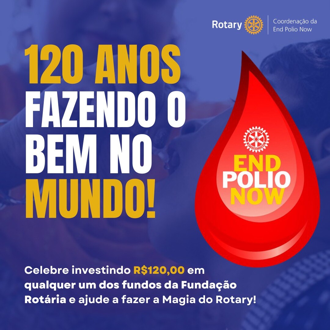 No mês de fevereiro, o Rotary International está celebrando 120 anos (23/02) de prestação de serviço...