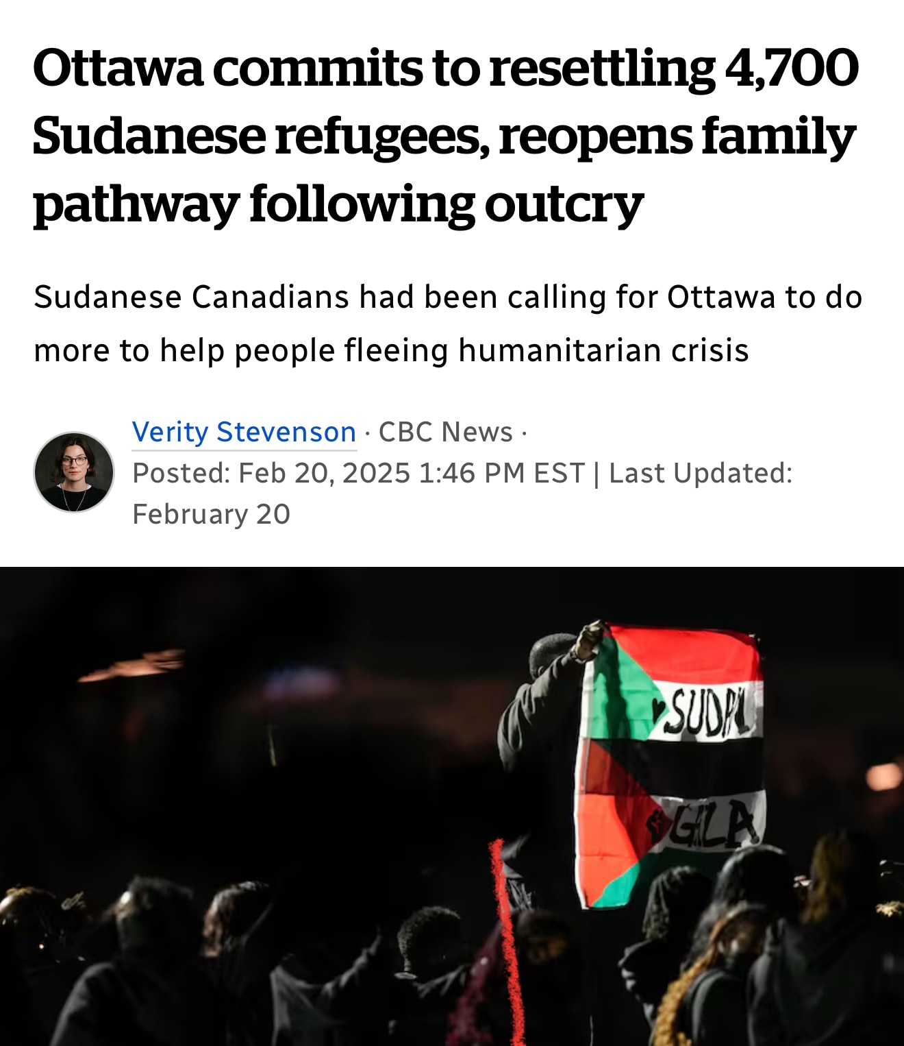 Maxime Bernier on GETTR : Canada has NO responsibility toward Sudanese refugees! 

We shouldn&rsquo;t bring in thousands more destitute Africans fleeing ...