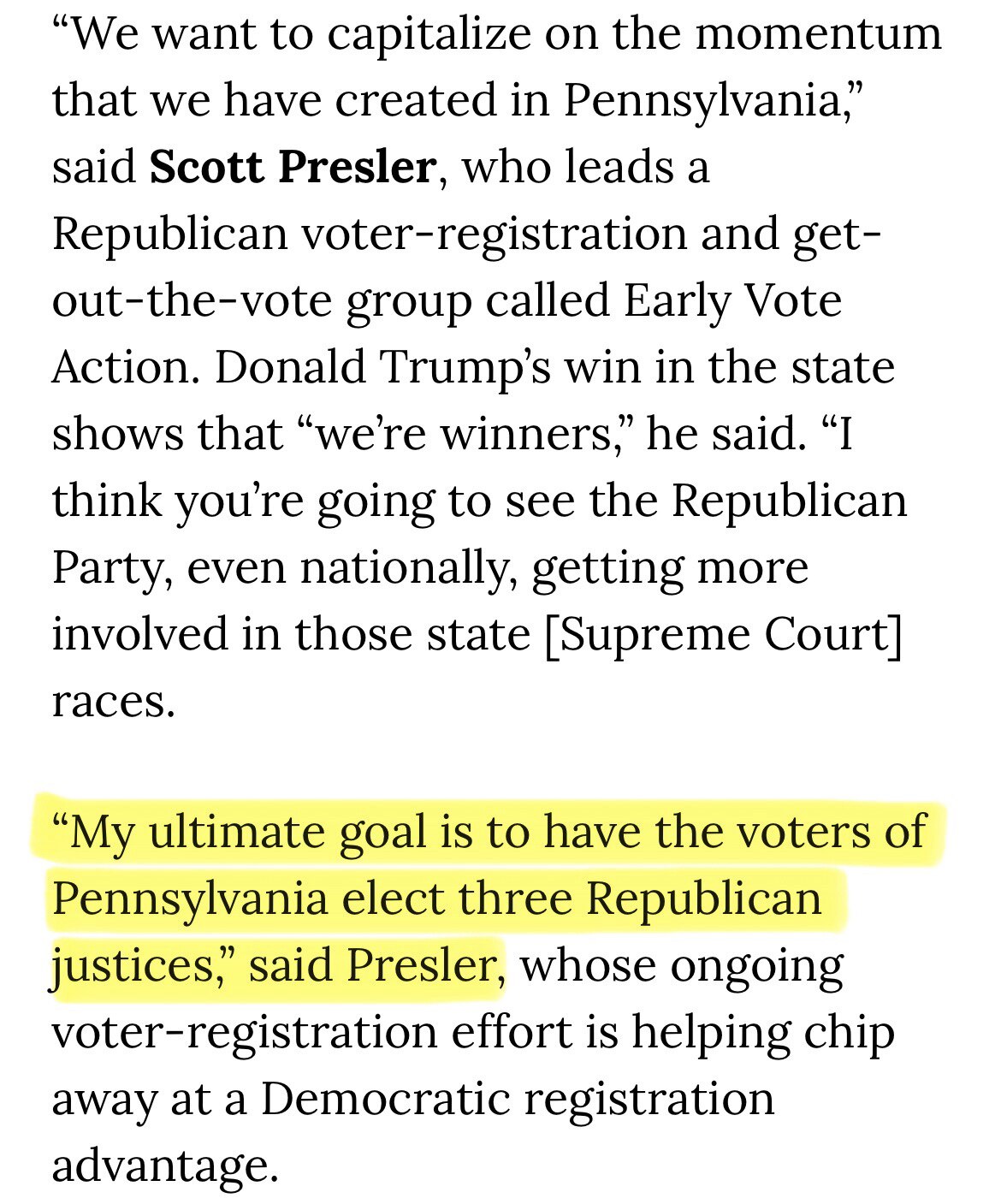 ♟️HERE’S THE VISION♟️

Pennsylvania Supreme Court is 5D-2R.

3 of the 5D are up for retention this N...