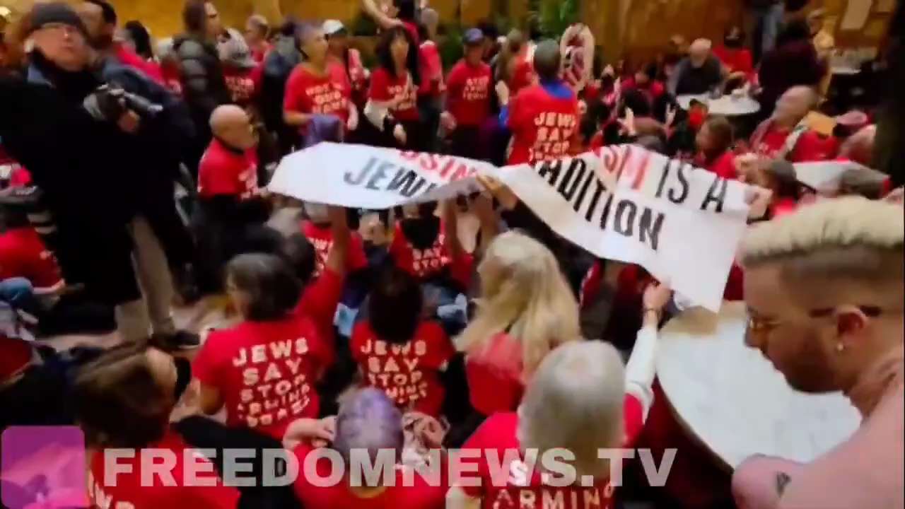 Protesters have OCCUPIED Trump TOWER in NYC chanting "Free Mahmoud, Free them All!"

I know the owne...