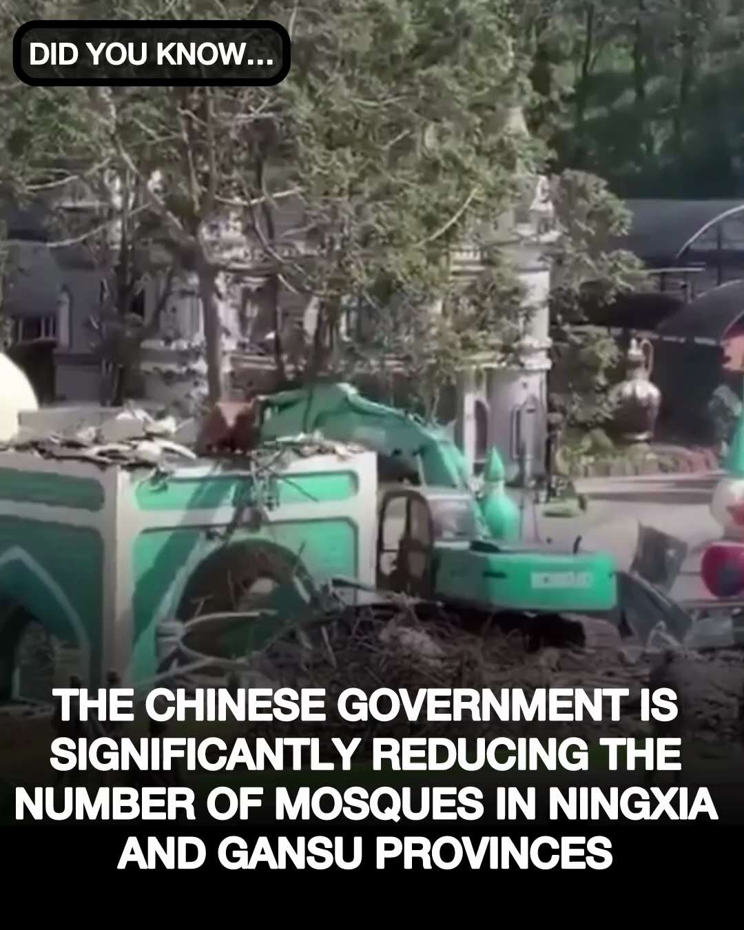 BREAKDOWN: Chinese authorities have decommissioned, closed down, demolished, and converted mosques f...
