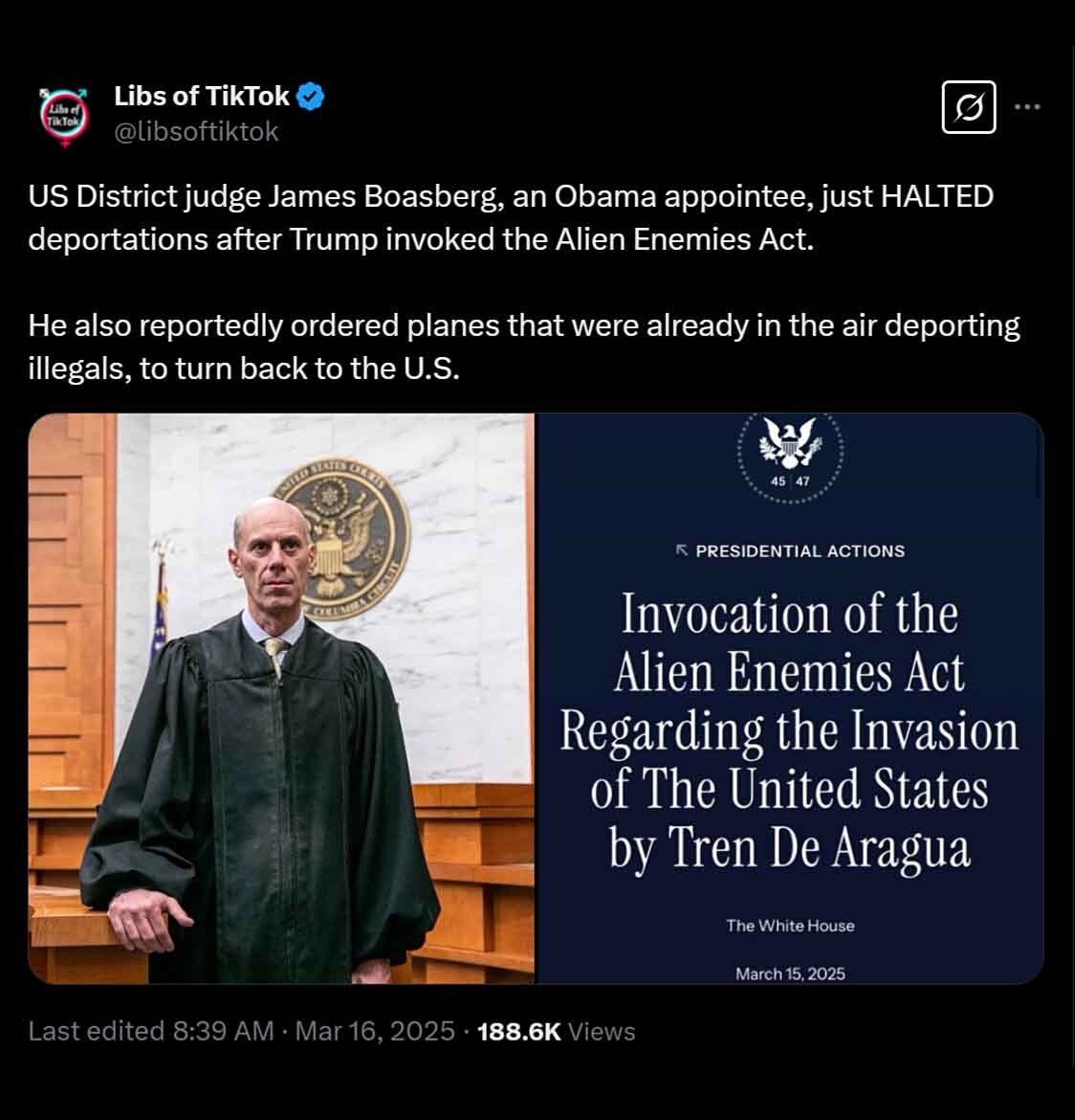 “Federal judge demands violent, drug-running gangbangers, child smugglers remain in America.”
