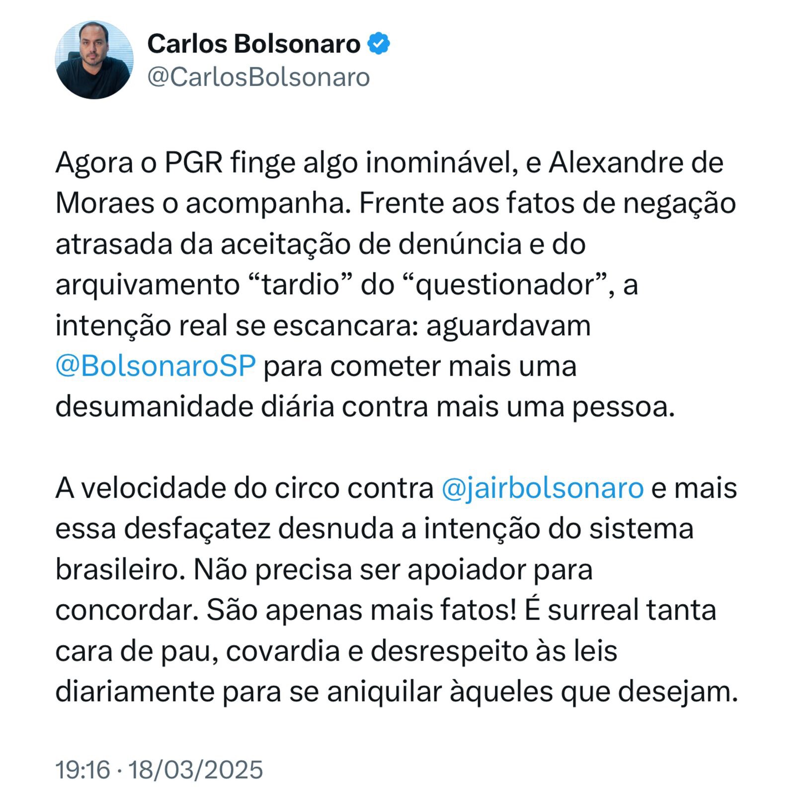 View BolsonaroCarlos's post on GETTR. Join the discussion, share your thoughts, and connect with the community.
