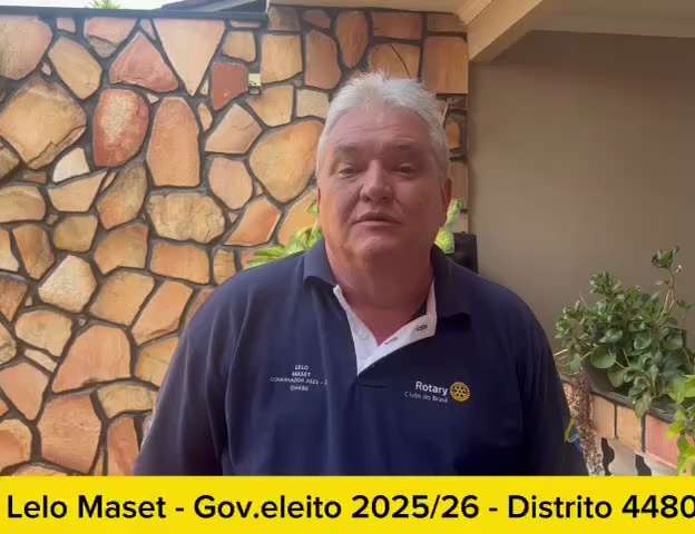 O Gov. Eleito para a Gestão 2025-26 do Distrito 4480 tem um recado para todos os Pres. Eleitos e Gov...
