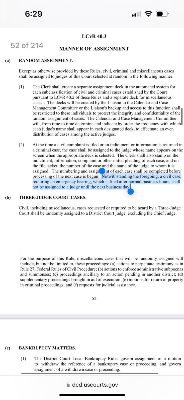 @mrddmia TROs go to the emergency judge.

Last Saturday, that was Judge Contreras.

So how did Judge Boasberg...