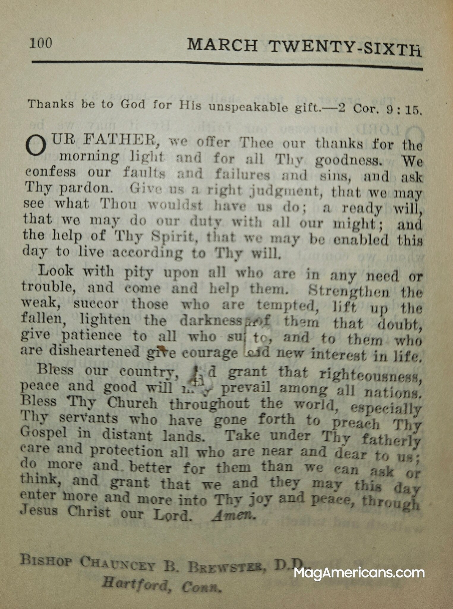 God's Minute  - March 26