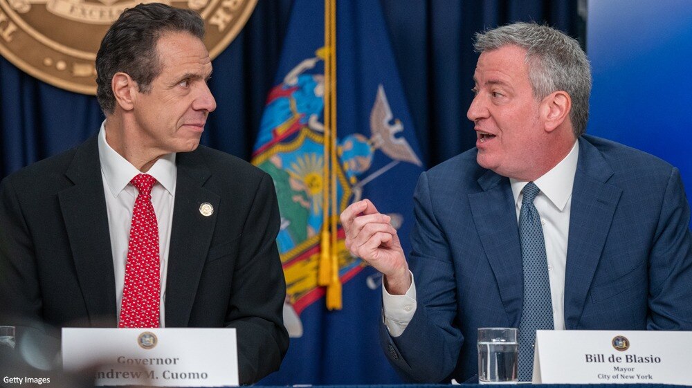 Former NY Gov. Andrew Cuomo reportedly withheld COVID-19 vaccines at a mass vaccination site at Citi...