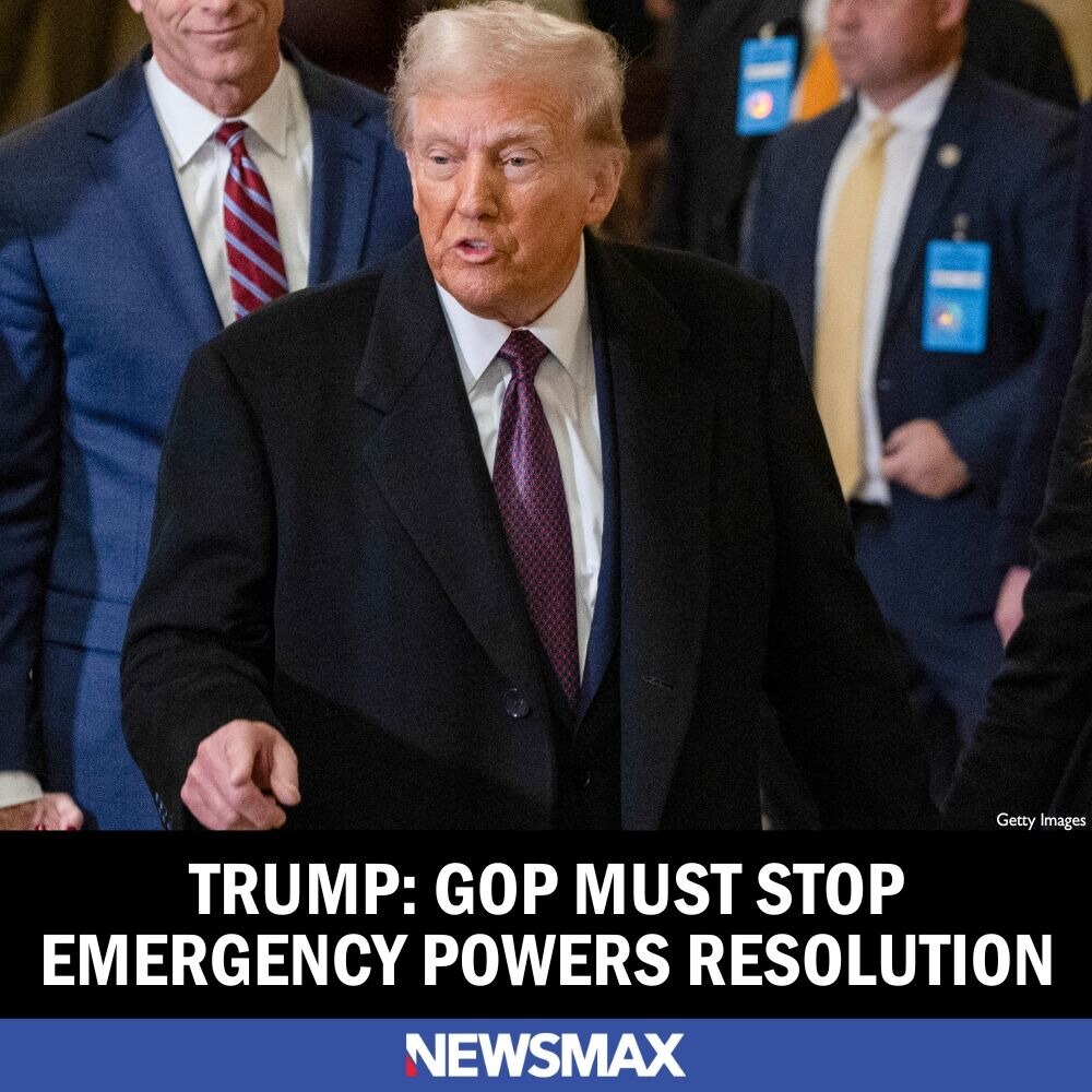 President Donald Trump on Tuesday insisted that Senate Republicans must vote to block a resolution t...