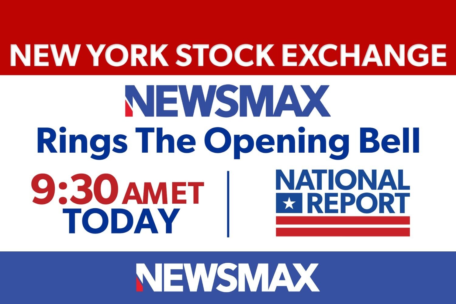 TUNE IN: NEWSMAX CEO Christopher Ruddy will ring the opening bell at the New York Stock Exchange thi...