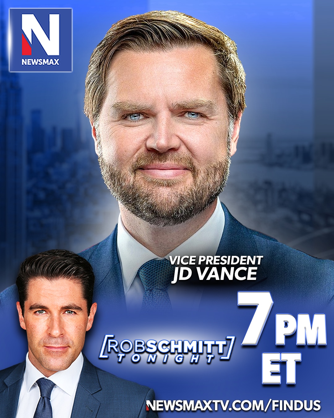 TONIGHT: Vice President JD Vance will join "Rob Schmitt Tonight" for an exclusive interview on the a...