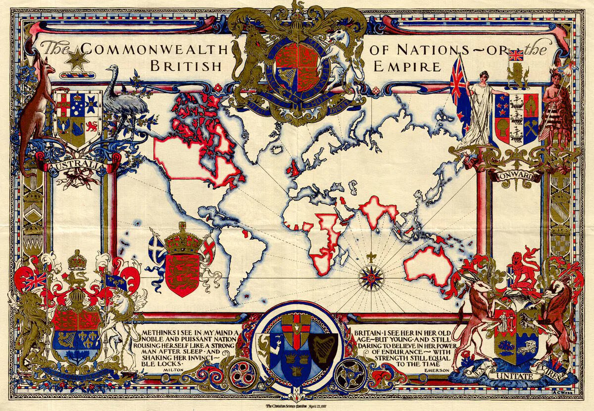 “The Commonwealth of Nations ~ Or The British Empire” (1937)