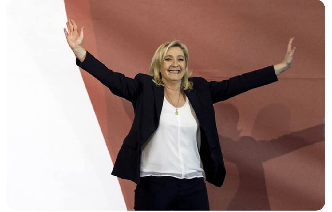 It looks like Le Pen will be the next French PM!&#10;&#10;Her judgment has been deferred on appeal until nex...