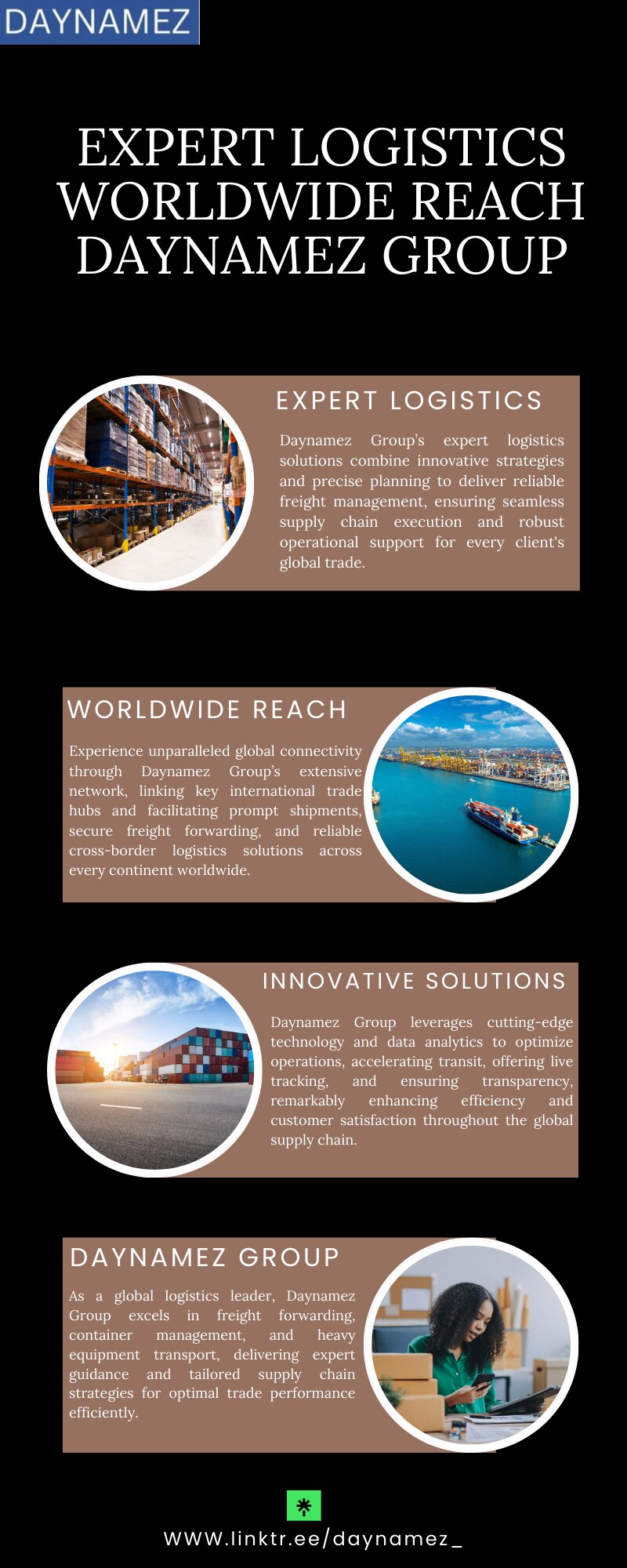  Daynamez: Precision Logistics with Global Impact

Make every shipment count with Daynamez. We combi...