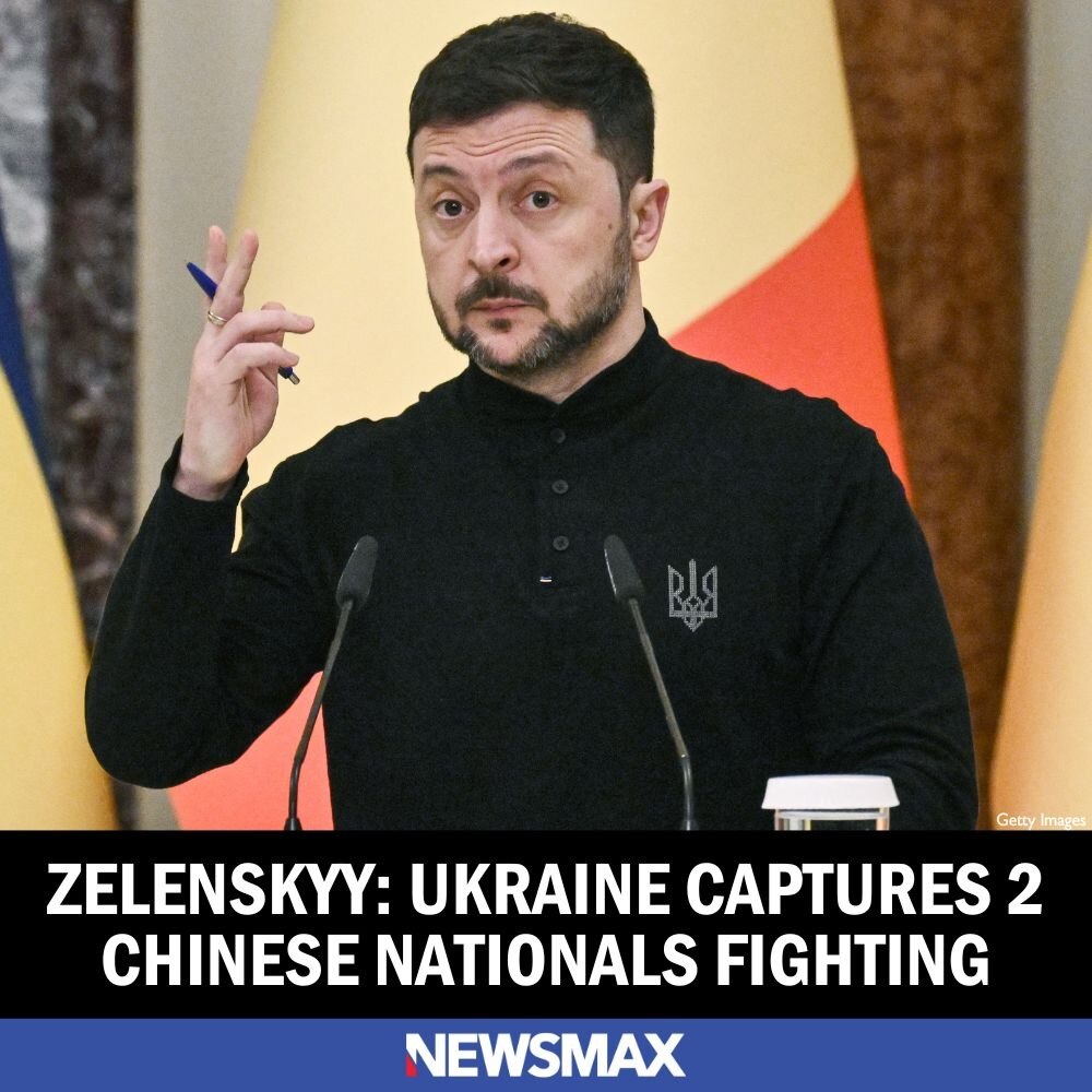 President Volodymyr Zelenskyy said Tuesday that Ukrainian troops captured two Chinese citizens fight...