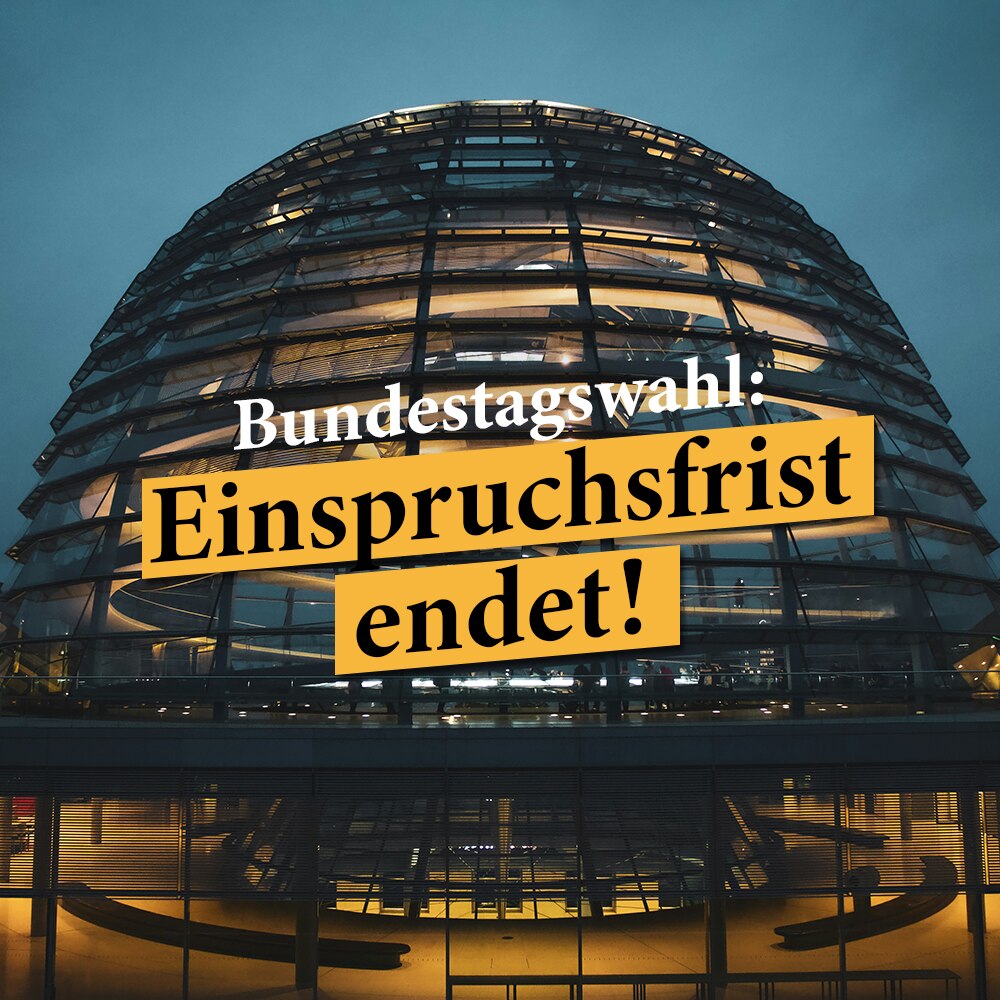 🗳️ Kaputtes Wahlsystem: jetzt Einspruch einlegen!

Am 23. April 2025 endet die Frist für Einsprüche...