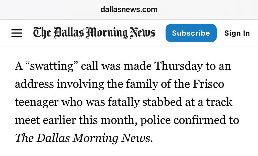 Family of Austin Metcalf swatted

https://citizenfreepress.com/
