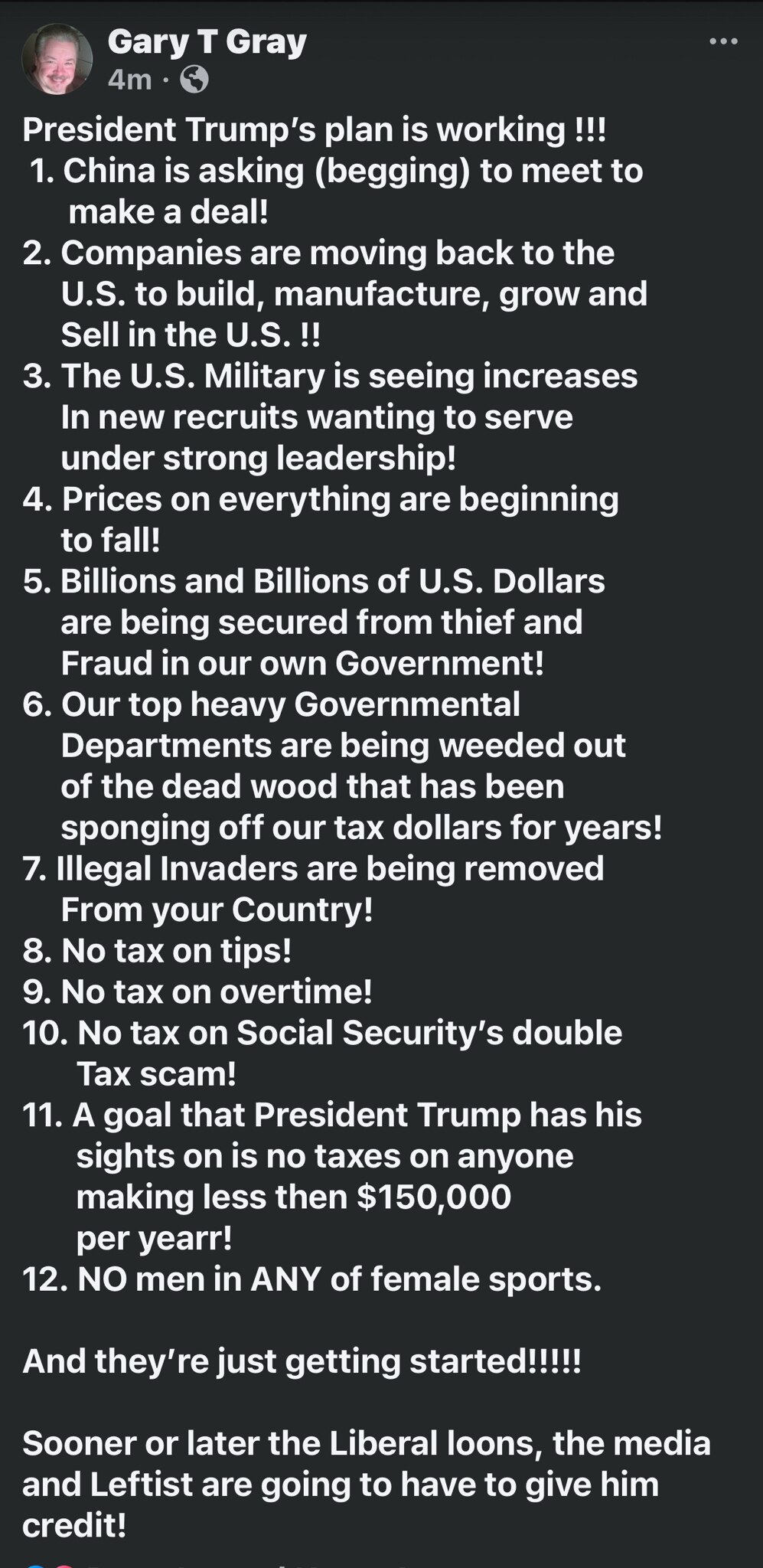 View Garytgsr's post on GETTR. Join the discussion, share your thoughts, and connect with the community.